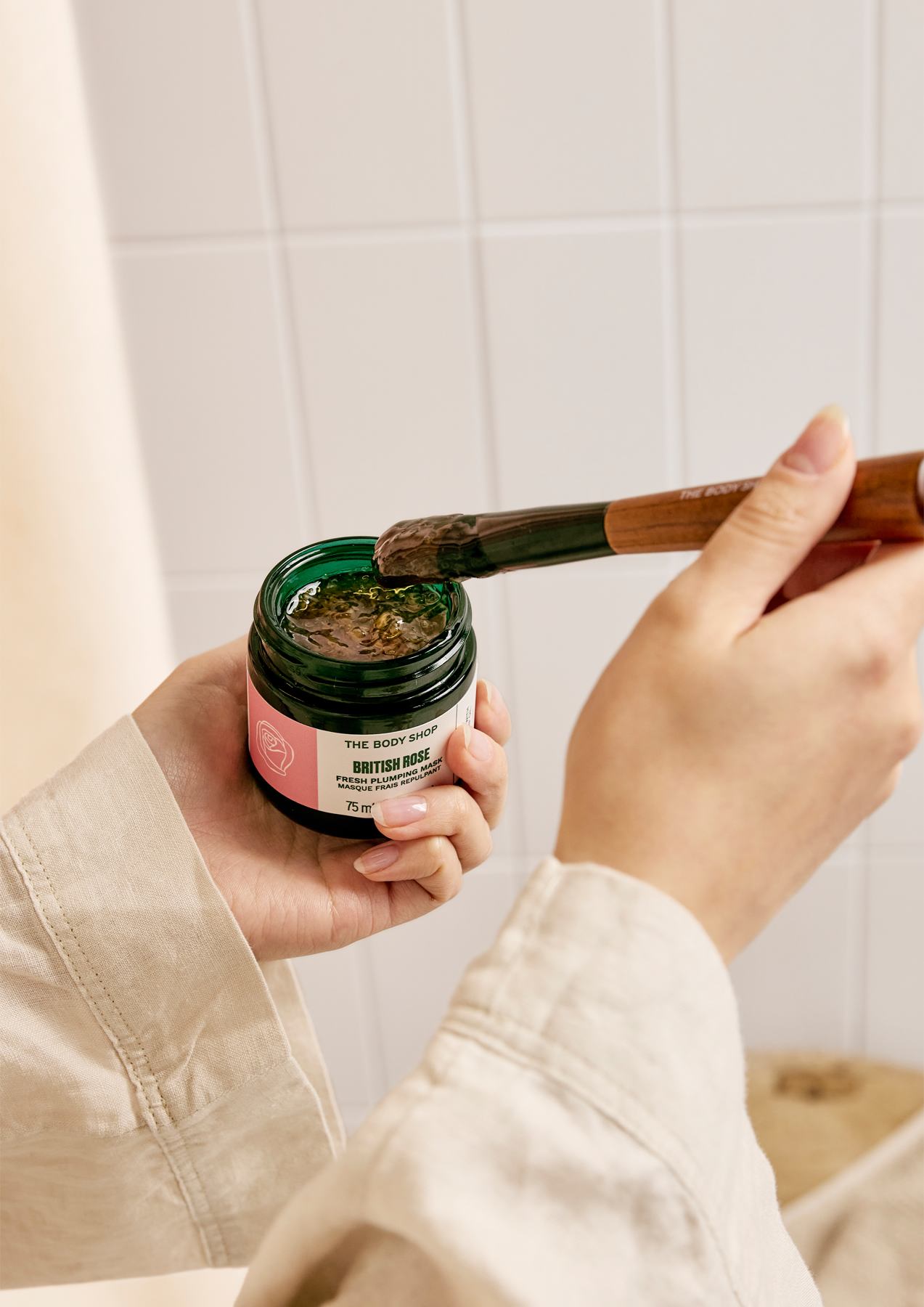 Увлажняющая маска для лица "Британская роза"