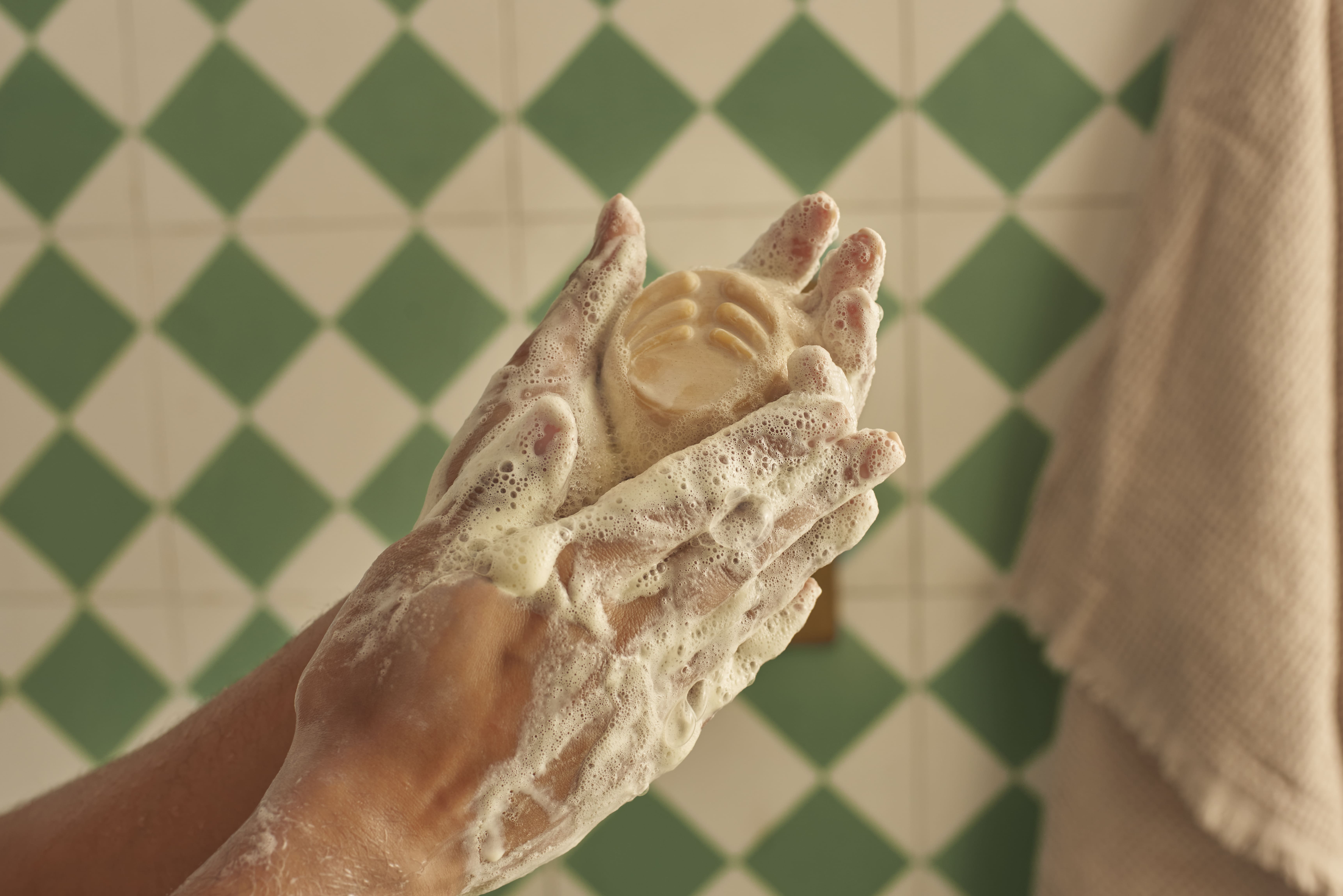 Твёрдый шампунь для волос Имбирь