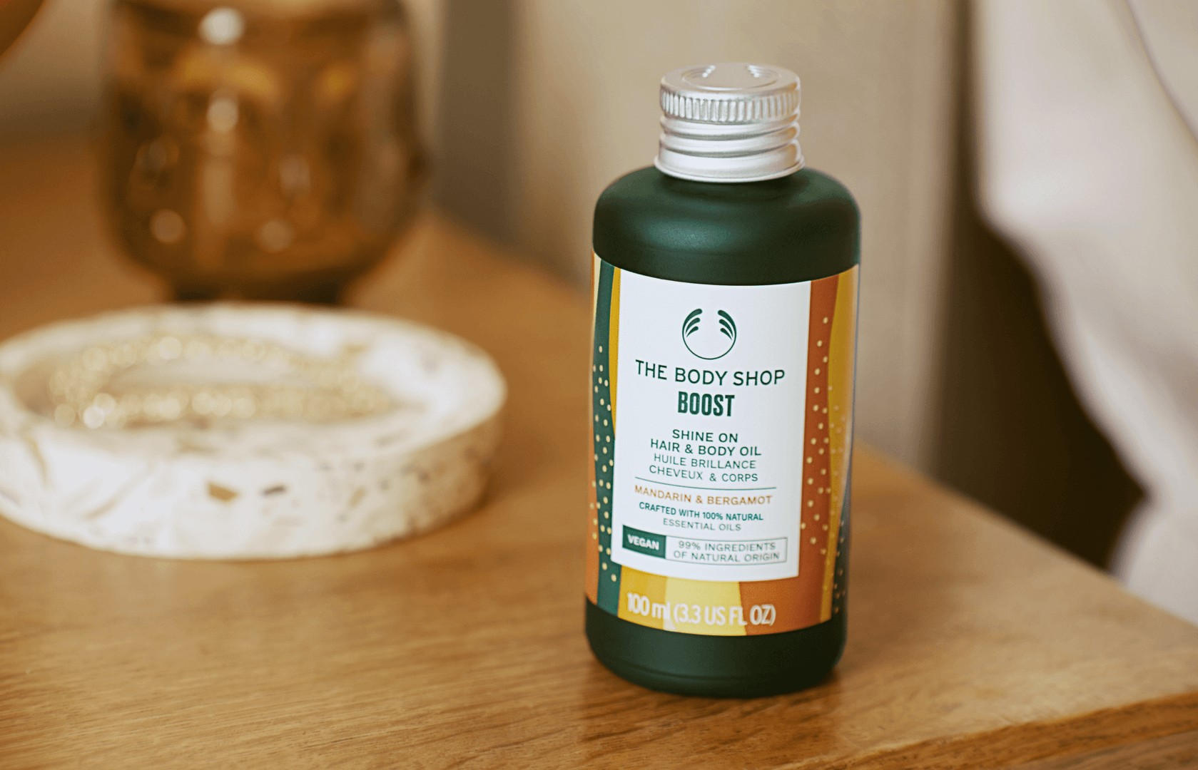 Масло для волос и тела Бергамот и мандарин. Заряд энергии