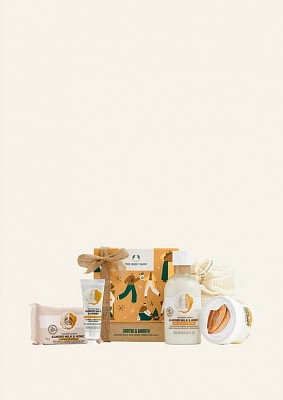Переглянути всі колекції - Середній подарунковий набір "Мигдальне молочко та мед"