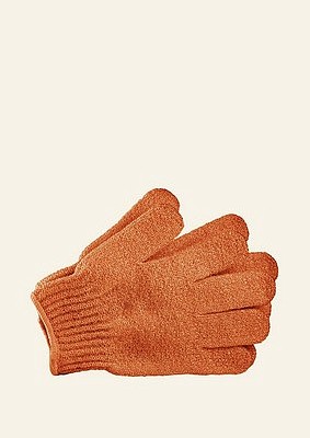 Аксессуары - Оранжевая перчатка-мочалка для душа